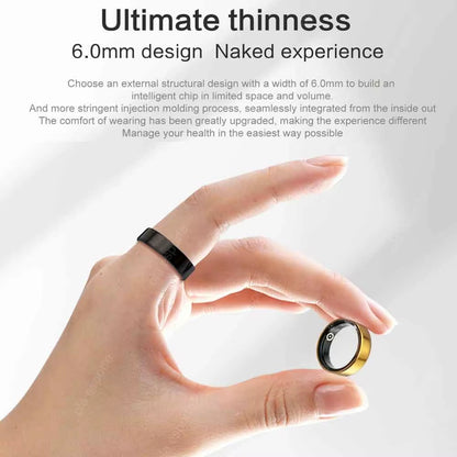 Smart Ring for Xiaomi 2024 Men Women 6.0Mm Ultimate Thinness Waterproof Health Detection Heart Rate Sleep Monitor Sports Tracker