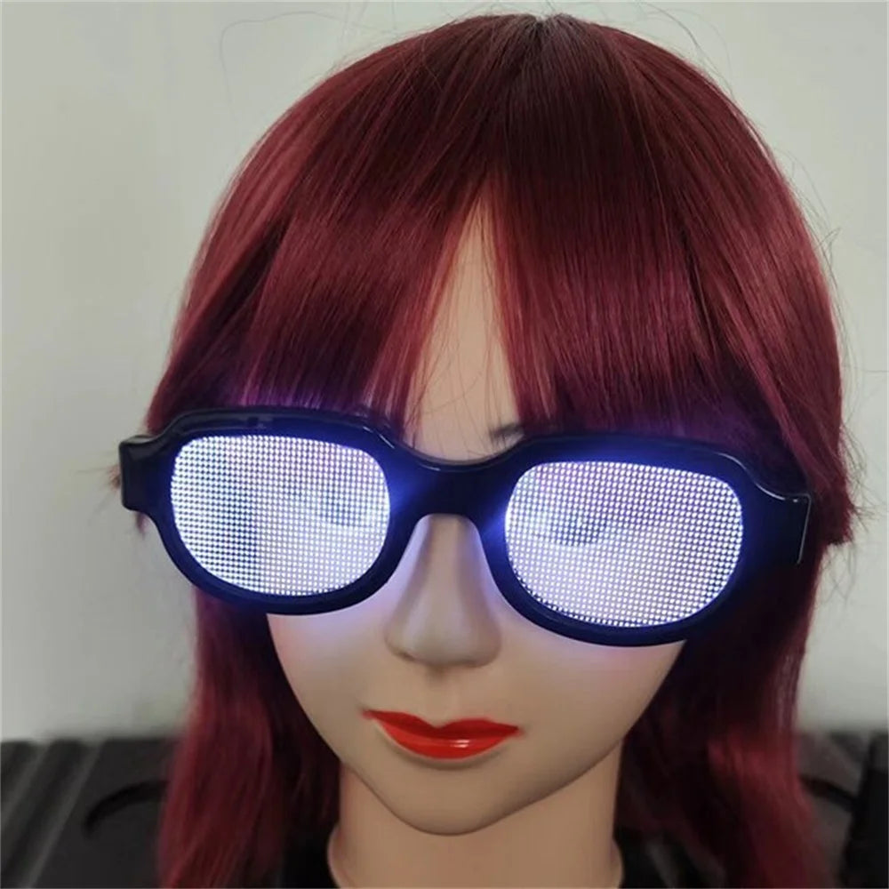 LED Technology Luminous Glasses Conan Same Funny Personality Performance Glasses Cosplay Props KTV Bar Party Decoration Gifts