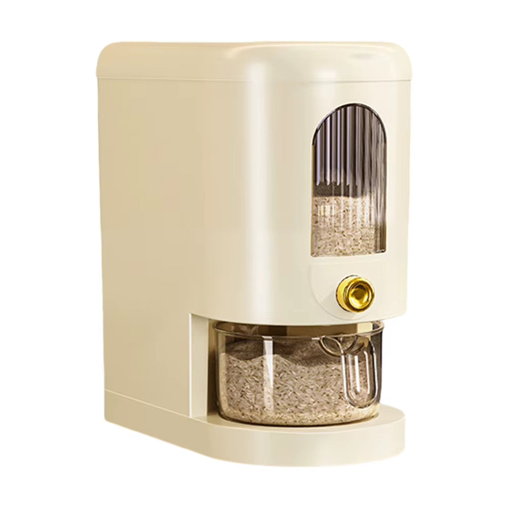 5/10KG Automatic Rice Dispenser Insect-Proof Pet Food Rice Organizer Moisture-Proof Sealed Grain Cereal Dispenser Large Capacity